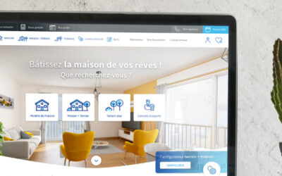 homepage de Primea sur un ordinateur portable